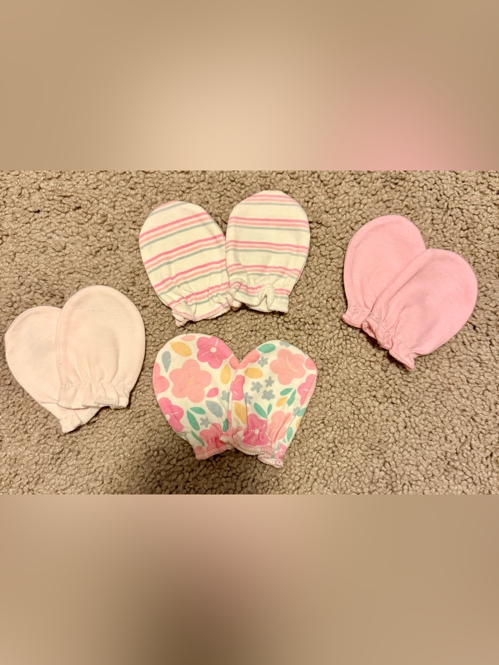 Baby Girls Soft Cotton Hand Mittens